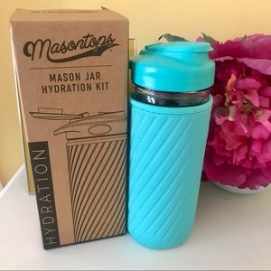 Masontops Glass Water Bottle w/ Neoprene